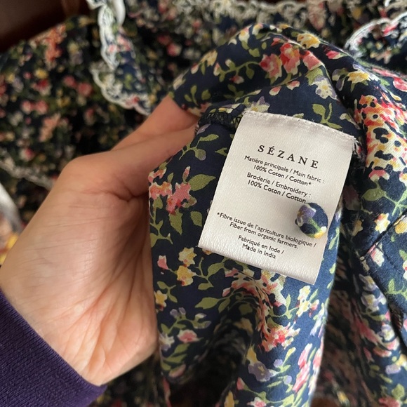 Sezane Agathe Blouse Size 36/4 - Picture 6 of 6